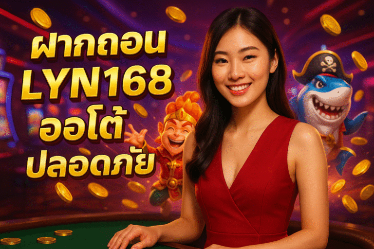 ฝากถอน LYN168 ออโต้ ปลอดภัย